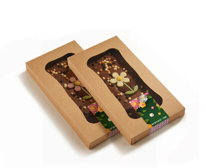 Breekchocolade Bloemen melk 
