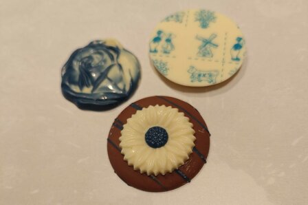 Delfts Blauwe chocolade wit/melk