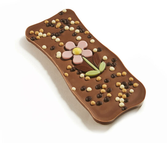 Breekchocolade Bloemen melk 